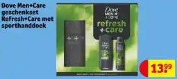 Kruidvat Dove Men+Care geschenkset Refresh+Care met sporthanddoek aanbieding