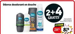 Kruidvat Odorex deodorant en douche aanbieding