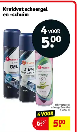 Kruidvat Kruidvat scheergel en schuim aanbieding