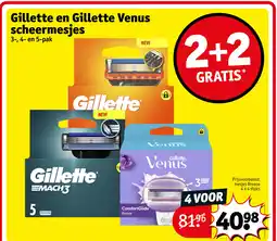 Kruidvat Gillette en Gillette Venus aanbieding
