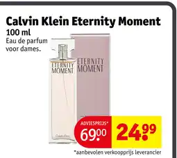 Kruidvat Calvin Klein Eternity Moment aanbieding