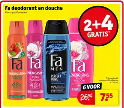 Kruidvat Fa deodorant en douche aanbieding