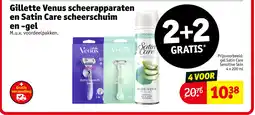 Kruidvat Gillette Venus scheerapparaten en Satin Care scheerschuim en gel aanbieding