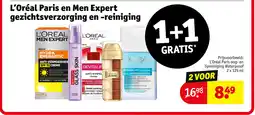 Kruidvat L'Oréal Paris en Men Expert gezichtsverzorging en -reiniging aanbieding