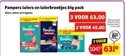 Kruidvat Pampers luiers en luierbroekjes big pack aanbieding