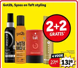 Kruidvat Got2b , Syoss en Taft styling aanbieding