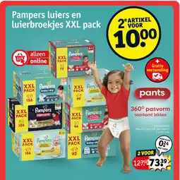 Kruidvat Pampers luiers en luierbroekjes XXL pack aanbieding
