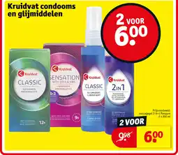 Kruidvat Kruidvat condooms en glijmiddelen aanbieding