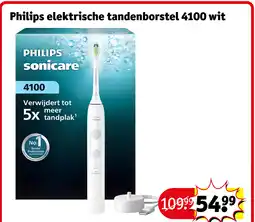 Kruidvat Philips elektrische tandenborstel 4100 wit aanbieding
