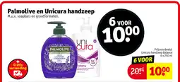 Kruidvat Palmolive en Unicura handzeep aanbieding