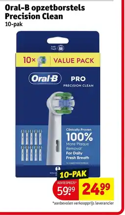 Kruidvat Oral-B opzetborstels Precision Clean aanbieding