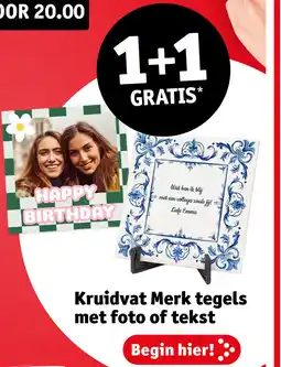 Kruidvat Kruidvat Merk tegels met foto of tekst aanbieding