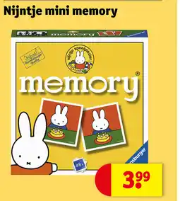Kruidvat Nijntje mini memory aanbieding