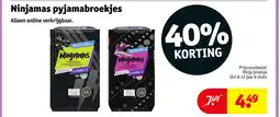 Kruidvat Ninjamas pyjamabroekjes aanbieding