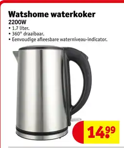 Kruidvat Watshome waterkoker 2200W aanbieding