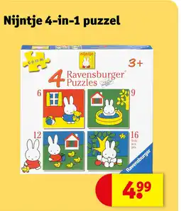 Kruidvat Nijntje 4 in 1 puzzel aanbieding