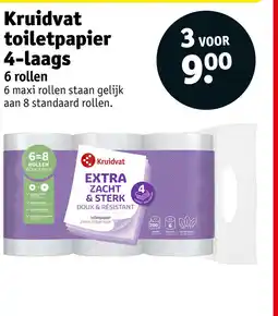 Kruidvat Kruidvat toiletpapier 4-laags aanbieding