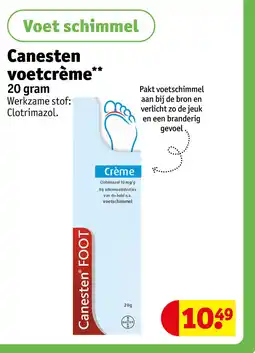 Kruidvat Canesten voetcrème aanbieding