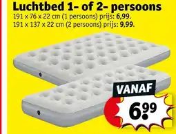 Kruidvat Luchtbed 1 of 2 persoons aanbieding