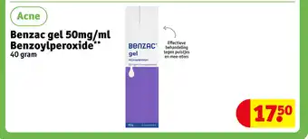 Kruidvat Benzac gel 50mg/ml Benzoylperoxide aanbieding