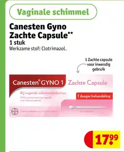 Kruidvat Canesten Gyno Zachte Capsule aanbieding