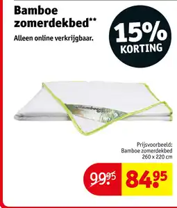 Kruidvat Bamboe zomerdekbed aanbieding