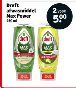 Kruidvat Dreft afwasmiddel max power aanbieding