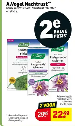Kruidvat A.Vogel Nachtrust aanbieding