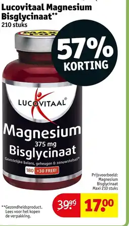 Kruidvat Lucovitaal Magnesium Bisglycinaat aanbieding