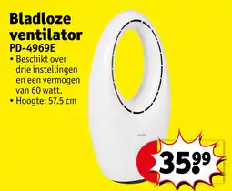 Kruidvat Bladloze ventilator PD-4969E aanbieding