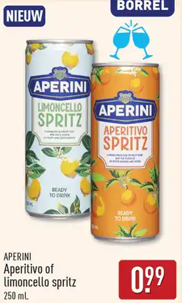 ALDI Aperini Aperitivo of Limoncello spritz aanbieding