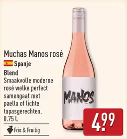 ALDI Muchas Manos rosé aanbieding