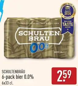 ALDI Schultenbräu 6-pack bier 0.0% aanbieding