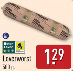ALDI Leverworst aanbieding