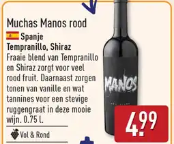 ALDI Muchas Manos rood aanbieding