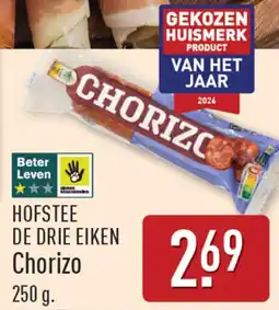 ALDI Hofstee de drie eiken Chorizo aanbieding