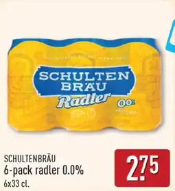 ALDI Schultenbräu 6-pack radler 0.0% aanbieding