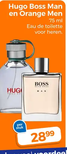 Trekpleister Hugo Boss Man en Orange Men aanbieding