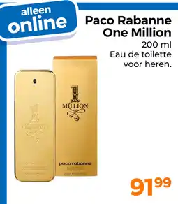 Trekpleister Paco rabanne one million aanbieding