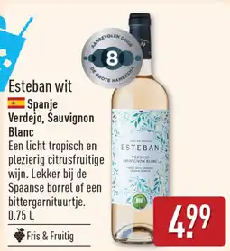 ALDI Esteban wit aanbieding