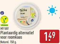 ALDI MY VAY Plantaardig alternatief voor roomkaas aanbieding