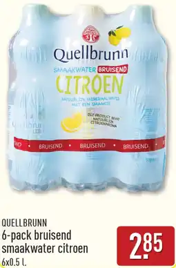 ALDI Quellbrunn 6-pack bruisend smaakwater citroen aanbieding