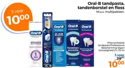 Trekpleister Oral-B tandpasta , tandenborstel en floss aanbieding