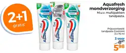 Trekpleister Aquafresh mondverzorging aanbieding