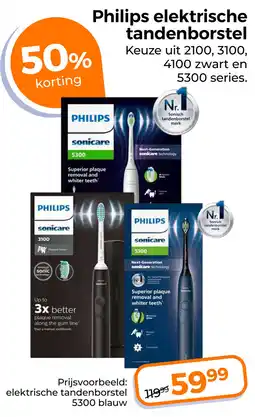 Trekpleister Philips elektrische tandenborstel aanbieding