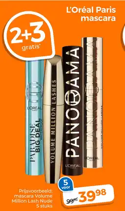 Trekpleister L'Oréal Paris mascara aanbieding