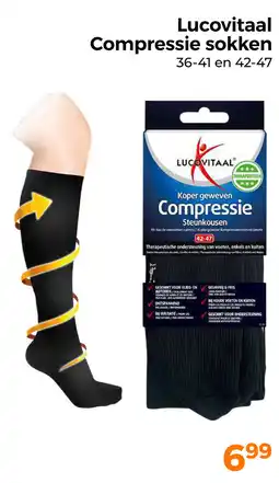 Trekpleister Lucovitaal Compressie sokken aanbieding