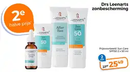 Trekpleister Drs Leenarts zonbescherming aanbieding