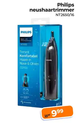 Trekpleister Philips neushaartrimmer aanbieding