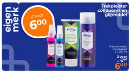 Trekpleister Trekpleister condooms en glijmiddel aanbieding